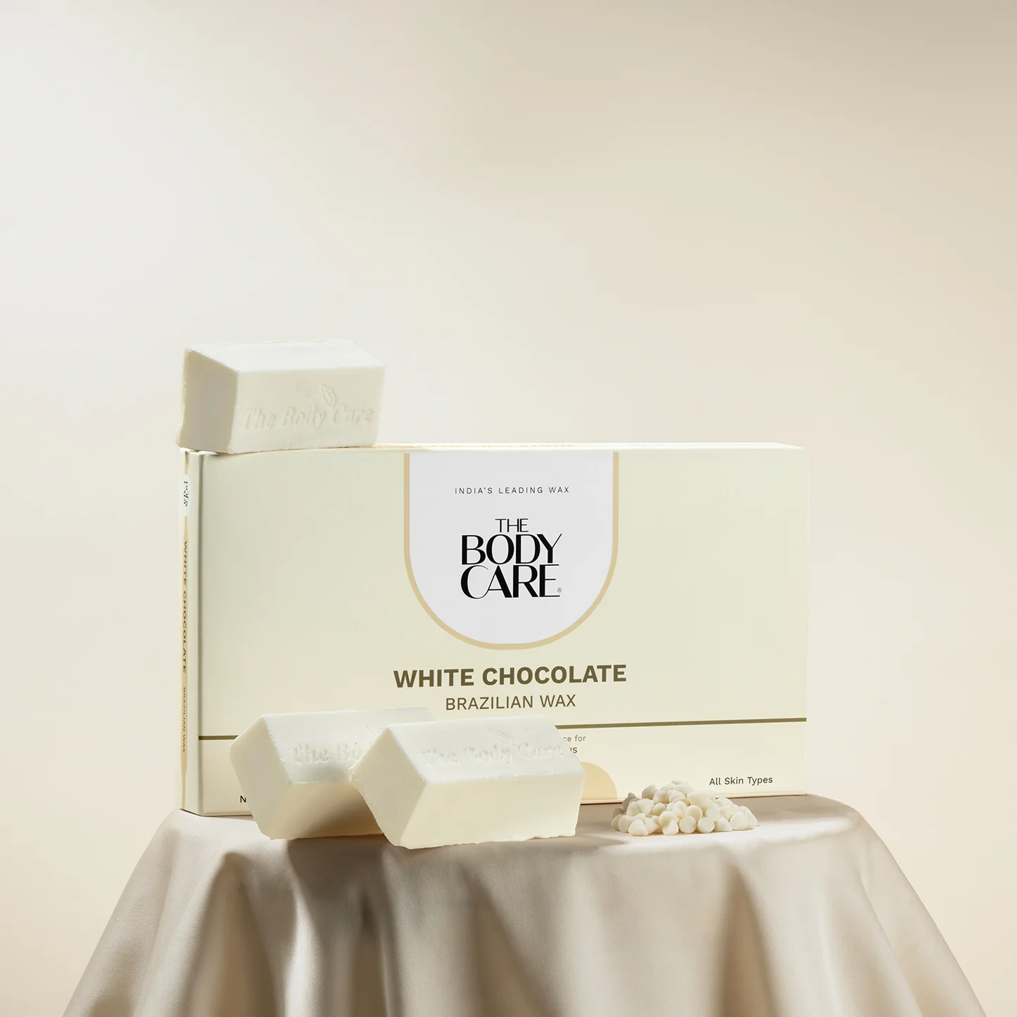 The Body Care White Chocolate Strip Less Wax Cube 500 Gm